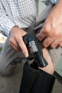 Ankle holsters allow business-casual dressers to be prepared at all times. Who could be against that? 