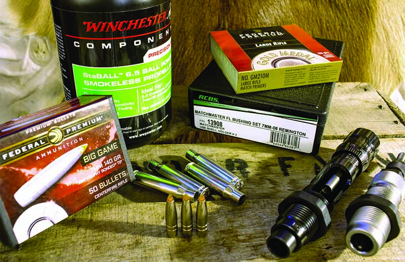Massaro’s 7mm-08 Remington loved the 140-grain Trophy Bonded Tip bullet over Winchester’s StaBall 6.5 powder, giving a load with low velocity spreads and good accuracy.