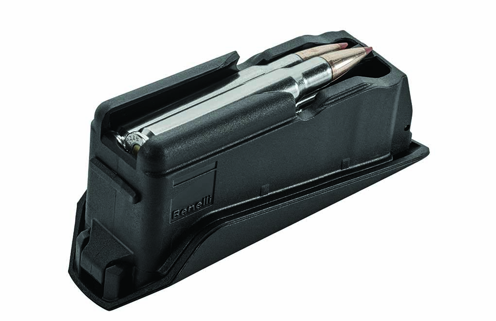The Lupo’s synthetic double-stack magazine has a five-shot capacity. Its wide mouth is positioned to allow top-loading of the magazine—a feature that can come in handy for fast in-field follow-up shots. 