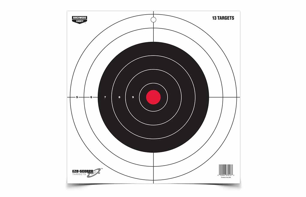 100 pack Practice Target High Visibility Black Background On White Paper Target 