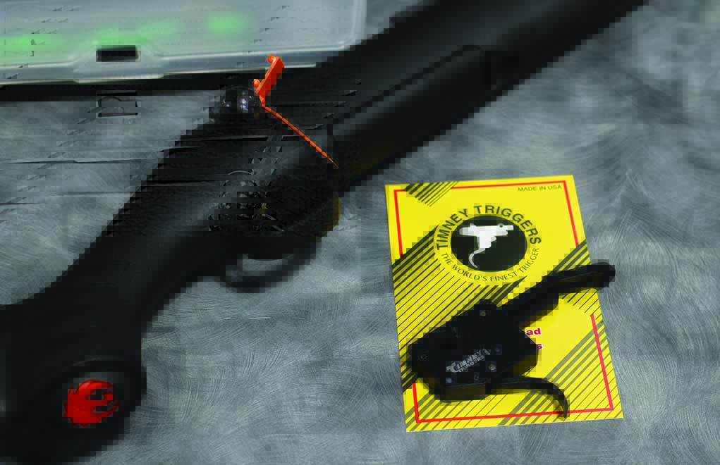 A Timney trigger is one of the author’s favorite brands of replacement triggers; they’re smooth, dependable and reliable. A good trigger can dramatically improve a rifle. 
