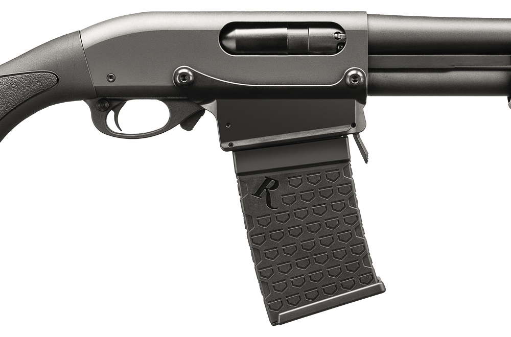 There are a total of five 870 DM models, each with varying furniture and designed for different purposes. Shown here is the Magpul variant, which features that manufacturer’s ergonomic SGA stock.