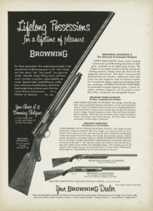 Early Browning shotguns ad. 