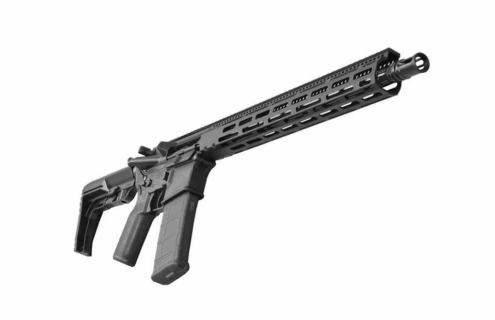 Savage 110 Precision, 308 Winchester, 20 Heavy Barrel, Threaded 5/8-24, BA  Muzzle Brake, Flat Dark Earth, MDT LSS XL Chassis, AccuTrigger, Includes 1  AICS Magazine and 20 MOA 1 piece EGW Rail, 5Rd, Left Hand - Impact Guns