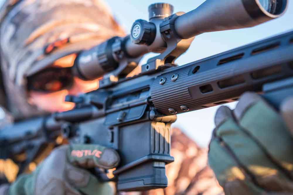 Depending on the use of the AR, one man’s necessity might be another’s luxury. Regardless of duty, the right optics and a high-quality trigger are a must — handguard accessories generally less so. 