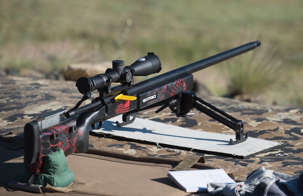 This rig is set to make a 2-mile shot — with a 25x riflescope. Too much magnification is possible