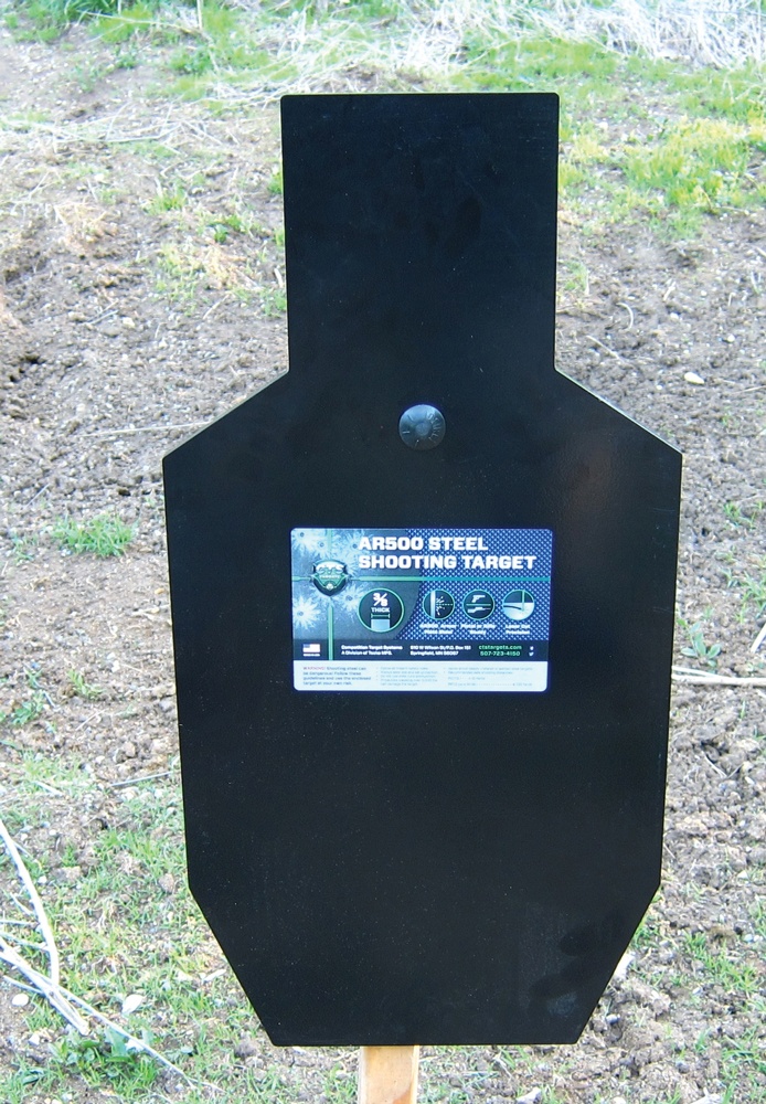 The Competition Target Systems “ABC Zone” Steel Target arrived already painted as a professionally finished steel target. The target is designed to stand on a customer-supplied 2x4 that fits into the stable X-base.