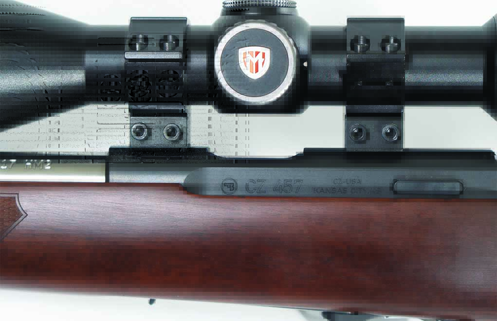 The author’s pet  project, a CZ 457 Primer with a Lilja 455 .17 HM2 stainless barrel. Note that 455 and 457 barrels and receivers are interchangeable. 