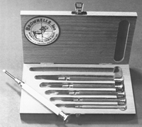 Instrument screwdrivers for gunsmithing and rifle disassembly.