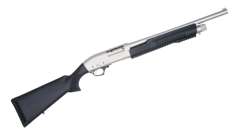 With a nickel finish, the Cobra Marine gives shooters a shotgun that is comfortable on land and water.