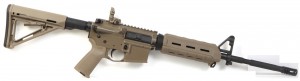 Many of the increasing features that make the AR-platform ideal for combat are also lending themselves to sporting purposes as well. For instance, the Colt LE6920MPFDE, which boasts flat dark earth colored furniture, blends great with the woods and most outdoor environments. Chambered in 5.56 and topped with a variable magnification optic, it’s a great varmint gun and with the right loads, will do serious damage or hogs as well. 