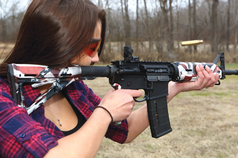 The Colt LE6920MP USA AR-15 rifle in .223/5.56 is an excellent rifle for woman shooters thanks to its compact size and light recoil. Patrick Hayes Photo