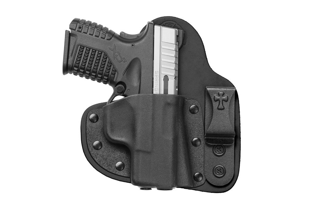 More and more women are finding success with appendix carry, at about the 1-2 o’ clock position in the front. The Crossbreed Appendix Carry is an inside-thewaistband holster designed specifically for this use.