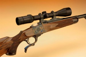 A custom Ruger No. 1. This single-shot is a perennial favorite of stalking hunters and precision shooters alike.