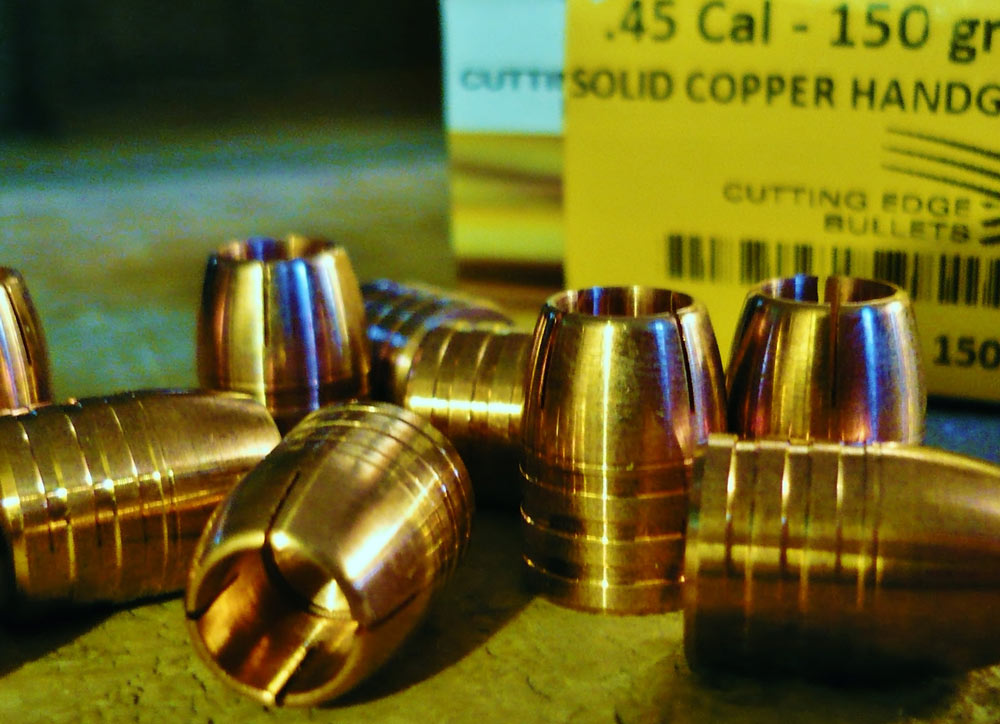Monometal bullets are a good choice for personal defense. Give their lighter weight, they can be pushed to high velocities. And they are highly frangible, protecting against pass through.