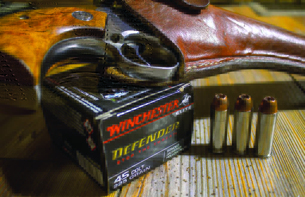The Winchester Defender—a good bonded-core bullet—will hold together in nearly any circumstance.