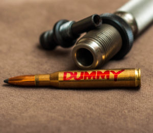 A pre-measured dummy round is a grand trick to save time adjusting the seating plug for different bullet sizes for the same cartridge. 