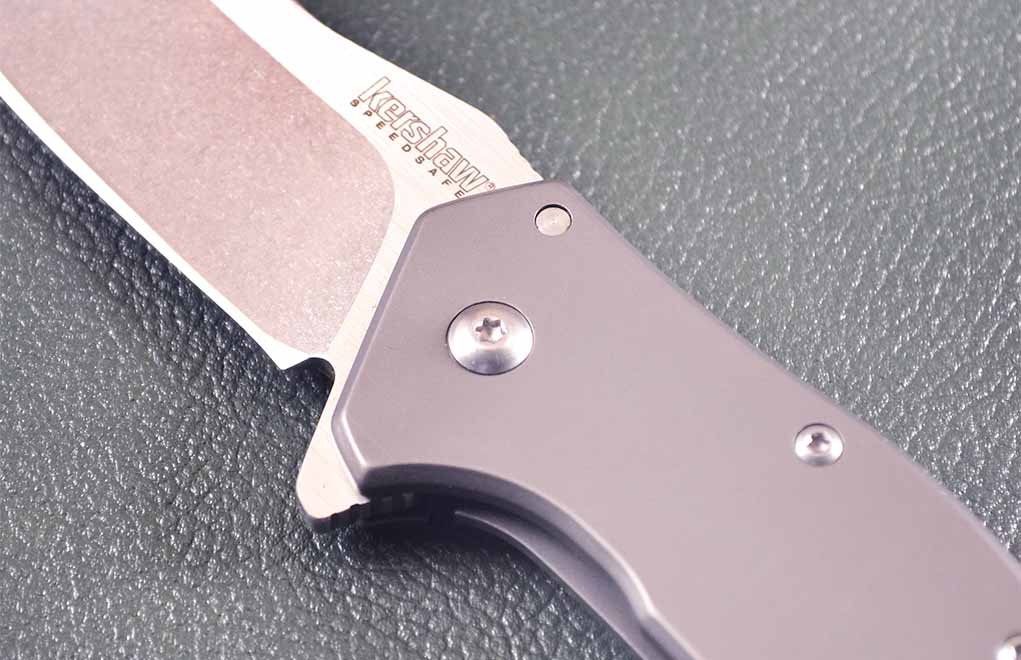 The small things used in construction of a folder, such as screws, pivots and spacers, affect both its price and durability. The Kershaw Eris uses stainless steel components, which cost less and are not as durable as Titanium.