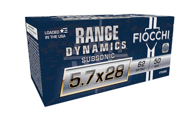 Fiocchi Announces 5.7x28mm Subsonic Ammo