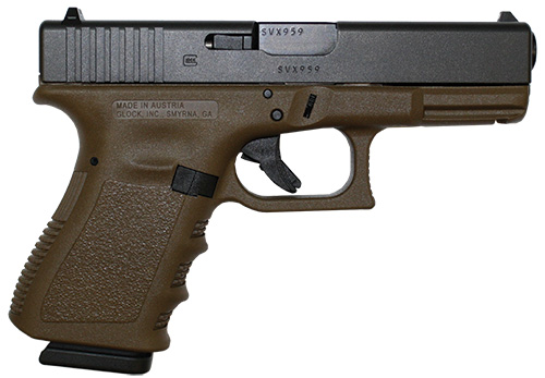 This Glock Gen3 in Flat Dark Earth is offered by Lipsey's. There are also Gen4 Glocks in the same color.