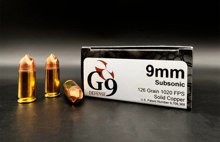 First Look: G9 Defense 9mm Copper Subsonic Ammo