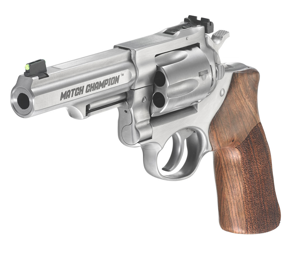 Ruger has released a new model of its GP100 Match Champion, outfitted with adjustable rear sights.