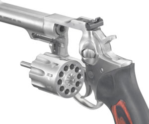Able to hold 10 rounds, Ruger's new GP100 .22 LR promises long shooting sessions.