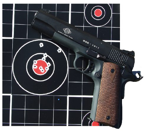 The GSG-1911 is accurate! It points like a 1911 and hits where you look.