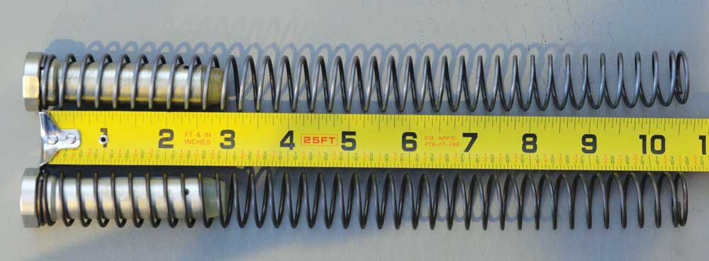 Buffer springs can and do break down over time. The size of a carbine-length buffer spring is about 10 1/2 inches and needs replacing if it measures less than 10 inches. A rifle length buffer spring measures 12 3/4 inches and definitely needs replacing as it nears the 12-inch mark.