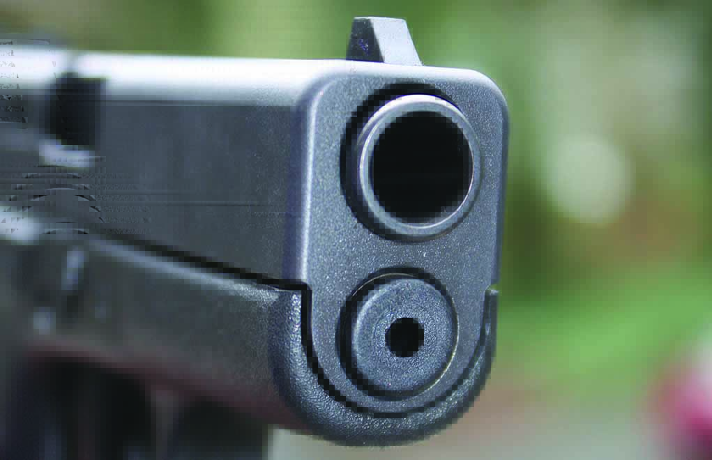 The Glock G42 has a traditional post front sight.