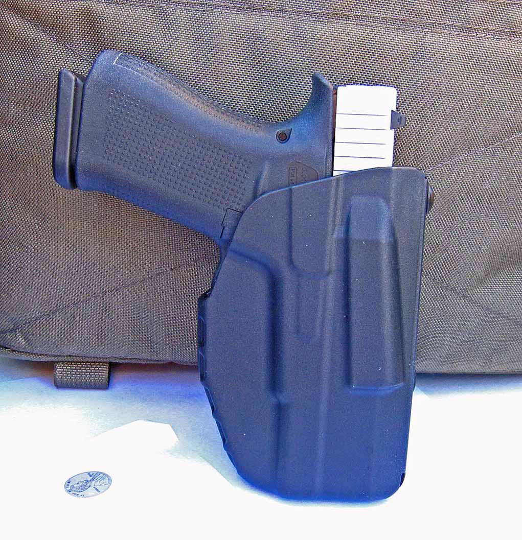 The Safariland 7371 ALS Concealment Paddle Holster for the Glock 42/43 also fits the Glock 43X.