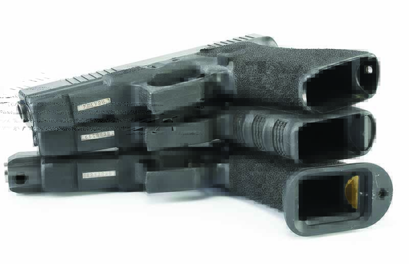 Either a Glock plug or a magazine well removes that empty cavity in the rear that can catch during your reload.
