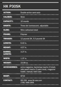 HK P30SK - specs