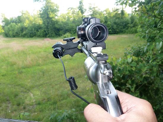 Hunting with a handgun scope