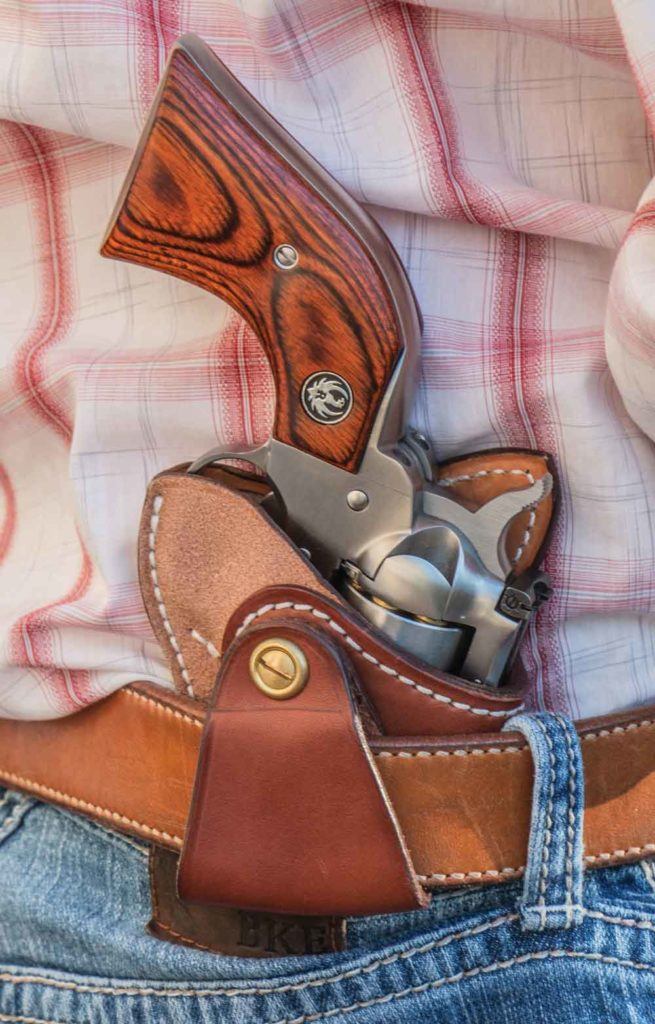 The Barranti Leather Summer Classic is an ideal way to carry a single-action revolver concealed.