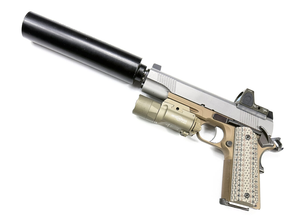 Home Defense Guns suppressed 1911