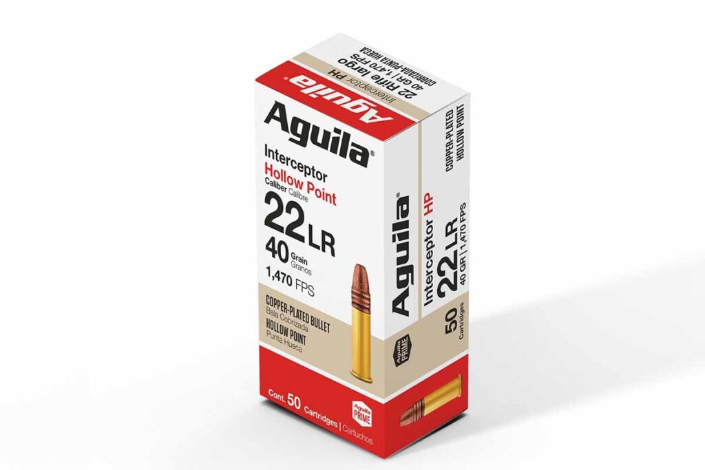 Best .22 LR Small-Game Hunting Ammo: Aguila Interceptor 40-Grain