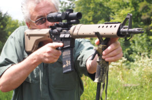 Matched with a Trijicon VCOG, the lightweight Katana is a near-perfect hog hunting rifle. Author Photo