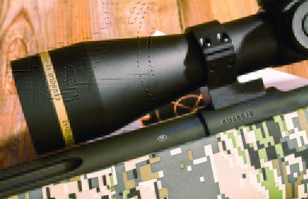 Talley’s one-piece lightweight ring/base combination cradled the Leupold VX-5HD scope perfectly, mounting it as low to the bore as is practical. 