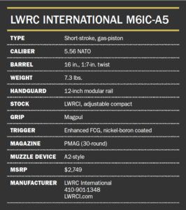 LWRC M6IC-A5 performance