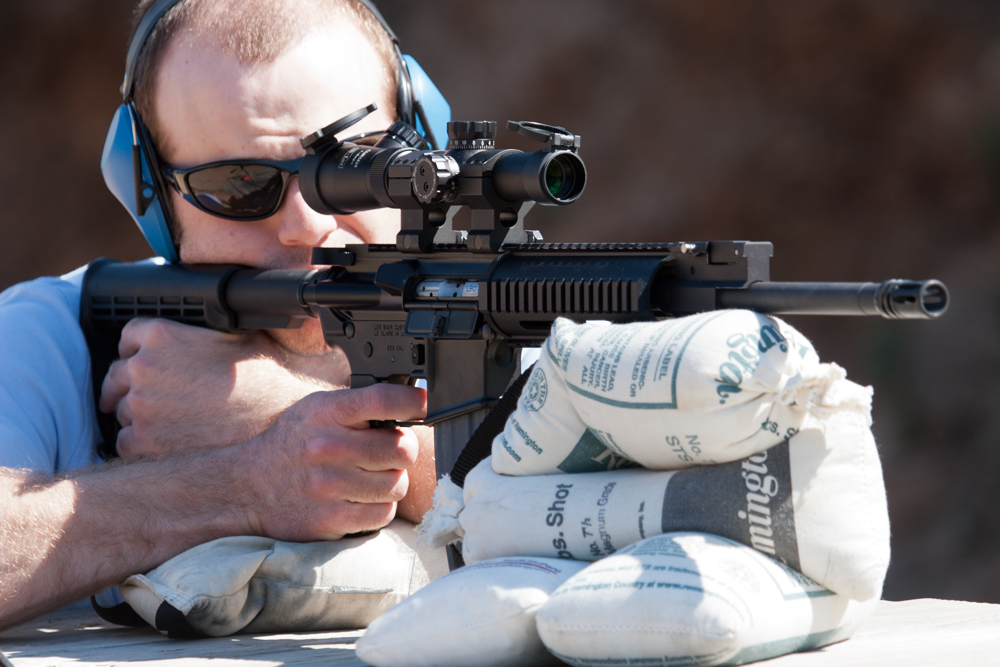 The Leatherwood CMR scope tested with the Les Baer Police Special AR-15.