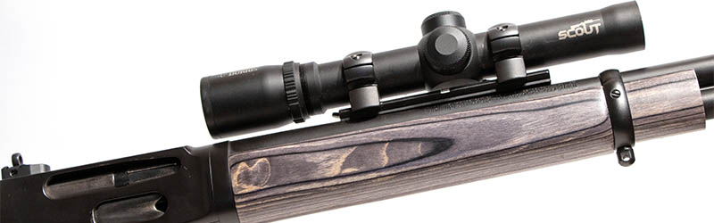 Lever-action rifle scout scope