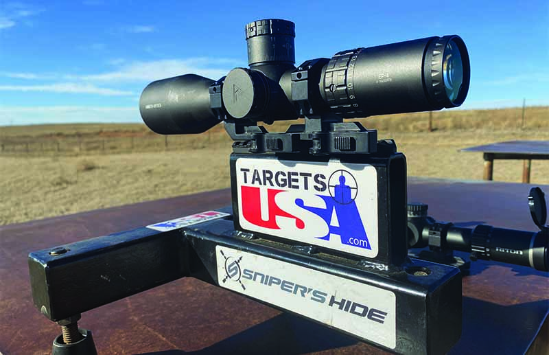 When testing the new group of OEM scopes, we track test them using a 30LBS fixture for stability and accuracy. The Arken scope scored 100 percent despite its low cost. 