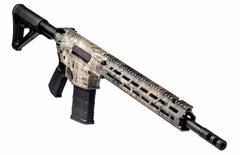 Recently, Savage introducted a new model MSR 10 Hunter, the Hunter Overwatch, boasting Mossy Oak's Overwatch camo.