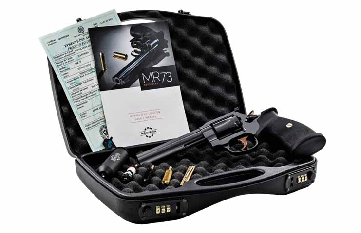 The MR73 Sport in its lockable hardcase.