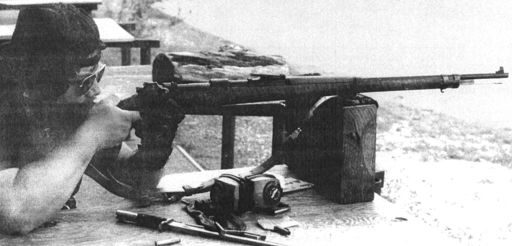A composite “Kar.98b,” made in 8mm to approximate the interwar German specification, bearing parts from at least six countries, but primarily comprising a Greek-issue FN 24/30 action, German M1936 “Olympic” target barrel and Argentine stock, with fittings from Turkey, Austria and elsewhere. Shoots well.