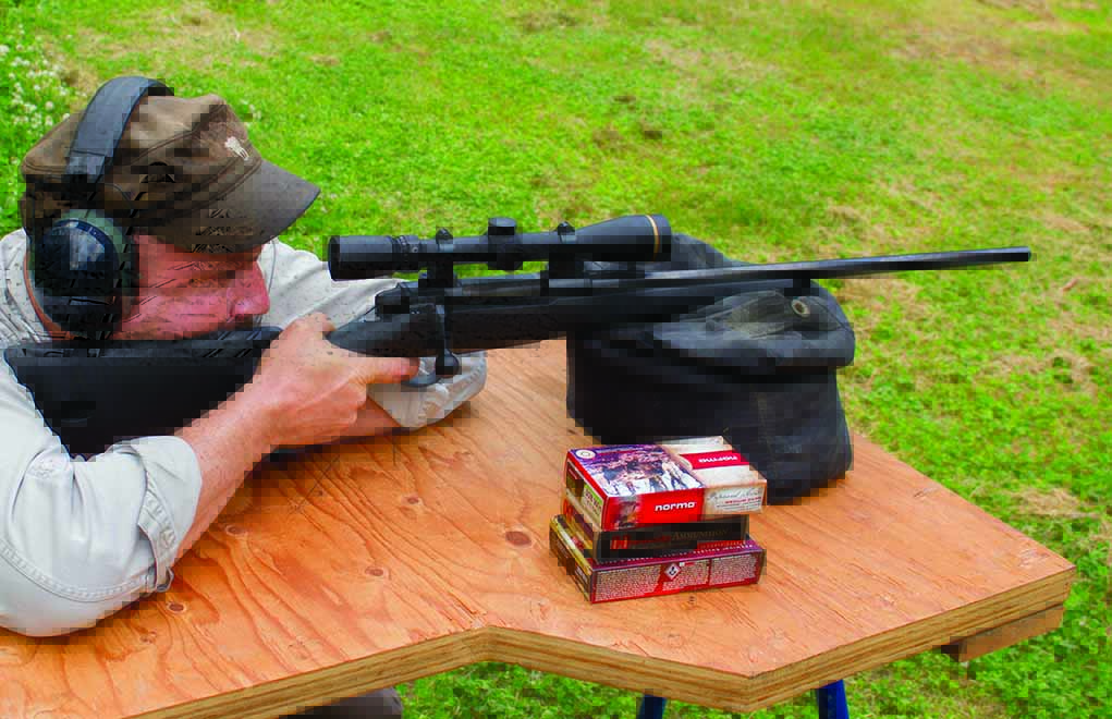 The M18 in action at the range. Recoil was minimal, and the rifle was plenty accurate, living up to the 1-MOA guarantee.