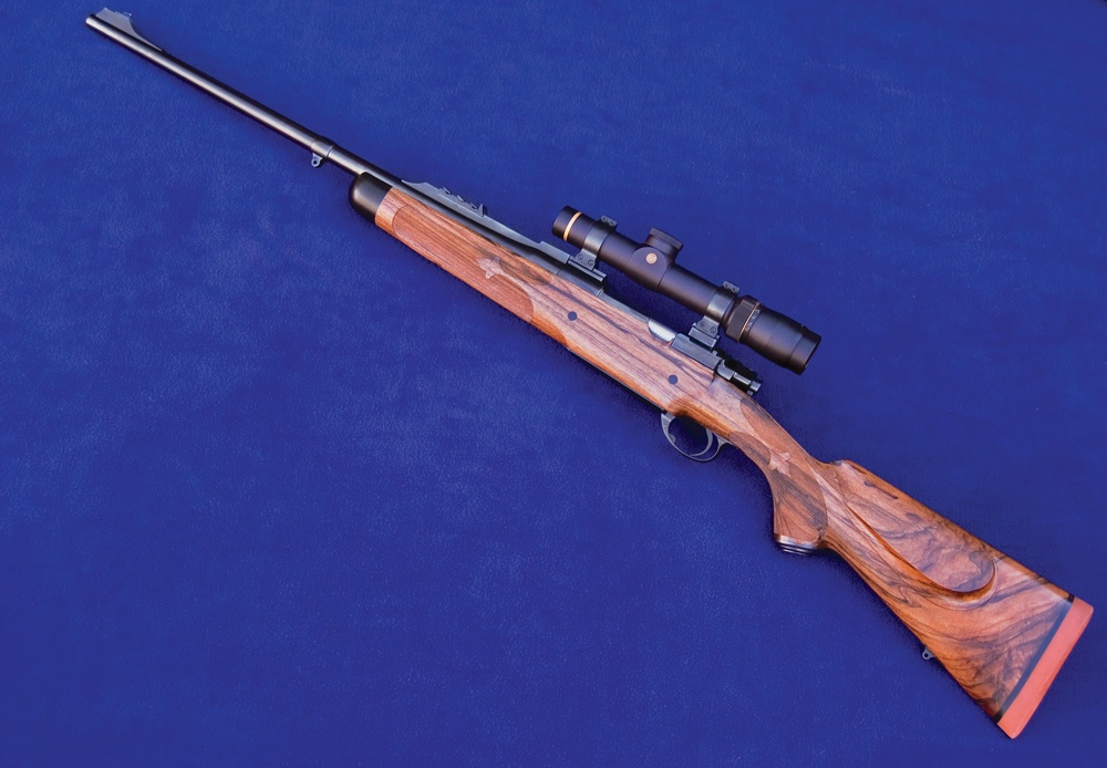 The author started this fine rifle with a 1909 Argentine Mauser action made by DWM. The stock is by ace stockmaker Gary Goudy.