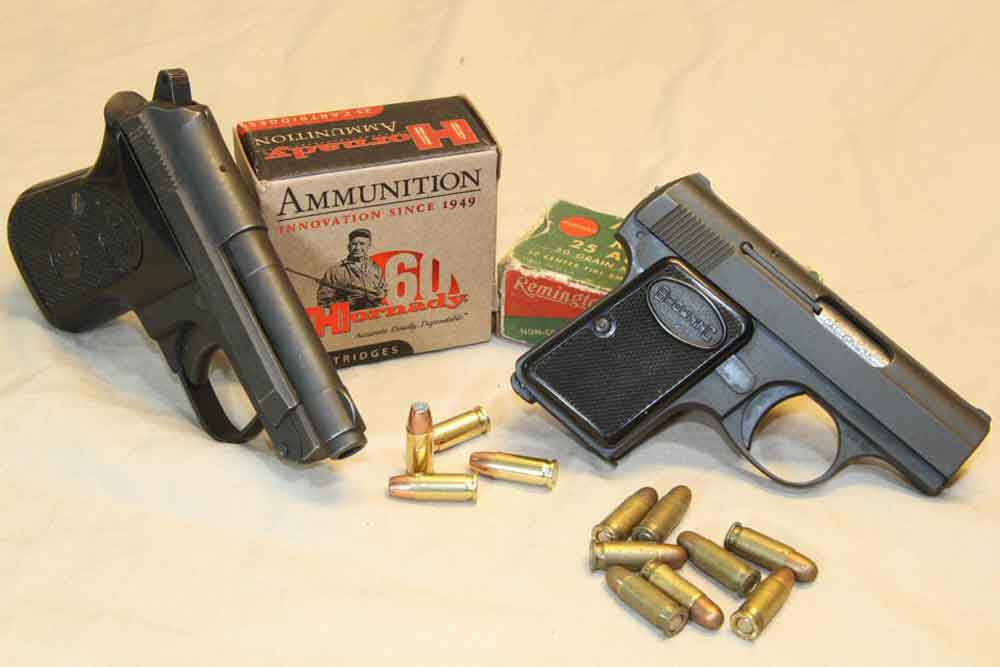 The .25 ACP is ultra compact, but also ultra-unpowerful. Yes, it can kill, and no, I wouldn’t want to be shot with one. But that doesn’t make it a good choice for a defensive caliber. - Micro guns