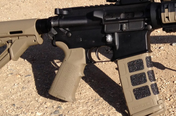Magpul stock, grip and Pmag.